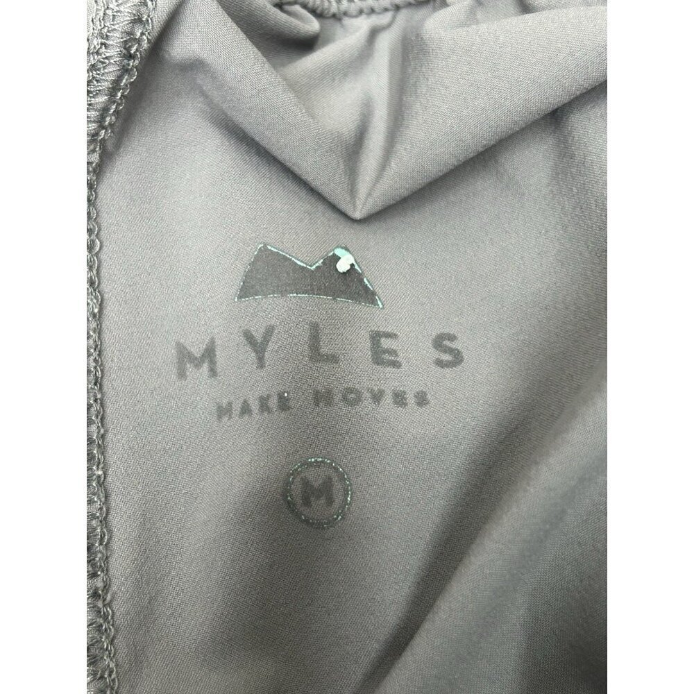 Myles Make Moves Mens Shorts Medium Grey 7”inseam Pull On Drawstring Everyday - Picture 4 of 6